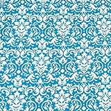 SheetWorld Fitted Cradle Sheet - Turquoise Damask - Made In USA by sheetworld