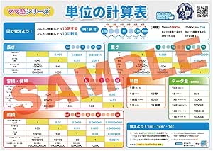 Amazon 算数 単位一覧 単位の計算表 算数単位換算表 必見 図で覚える 学習用ポスター 勉強ポスター おうち学習 お風呂にも貼れる もう単位の問題でミスしない わかりやすい 壁に貼りやすい大きさ ママ塾 文房具 オフィス用品 文房具 オフィス用品