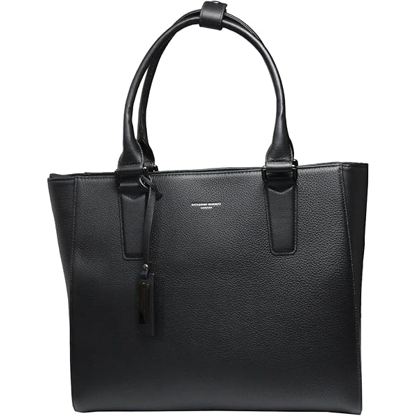 【美品✨】キャサリンハムネット シボ革 トート ビジネスバッグ 大容量 A4可 KATHARINE HAMNETT LONDON ビジネスバッグ 「KATHARINE LONDON