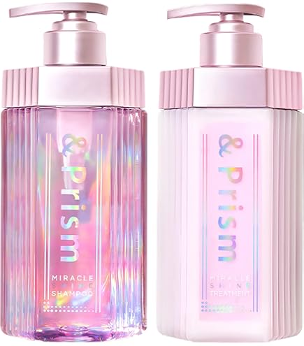 アンドプリズム ミラクル シャイン シャンプー＆ヘアトリートメント ペアセット Amazon | 【アリエル 限定デザイン】&Prism [ アンドプリズム