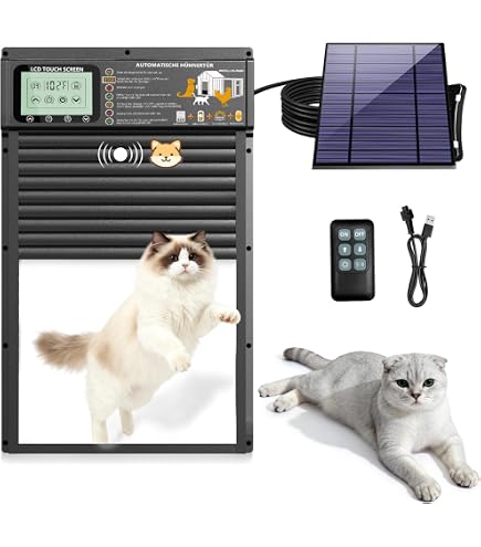 Amazon.co.jp: 工事不要サッシ取付猫用ドア キャットフリードアー