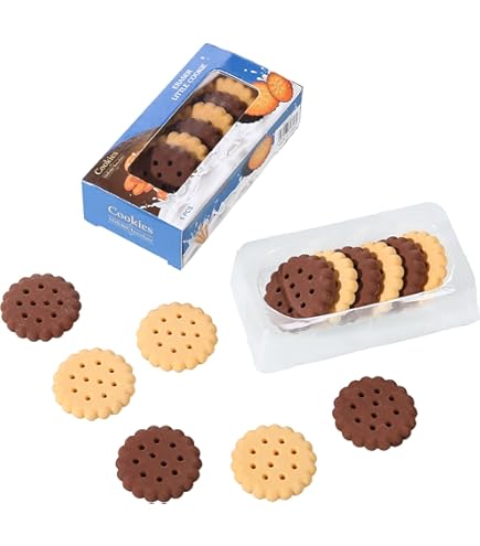 Amazon.co.jp: 子供用クッキー消しゴム 12ピース 3D かわいい食べ物