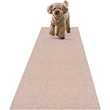 サンコー おくだけ吸着 ペット用 床保護マット 60×240cm ベージュ BE ロングマット 汚れ防止 【日本製 撥水 消臭 洗える ハサミでカット可】 KM-59