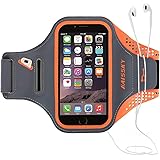 Guzack アームバンド ジョギングアームバンド　ランニングアームバンド ランニングスマホケース　スポーツアームバンド iphoneアームバンド 携帯アームバンド ランニングスマホケース iPhone、Samsung、Android、xperia、VIVO、LG、XIAOMIなどのスマホ対応 防水防汗 軽量 超薄型 鍵入り カード収納 タッチ機能OK 調節可能　夜間反射　ギフト お礼 贈り物 ランニングアームポーチ 携帯ホルダーマラソン マラソン携帯ケース
