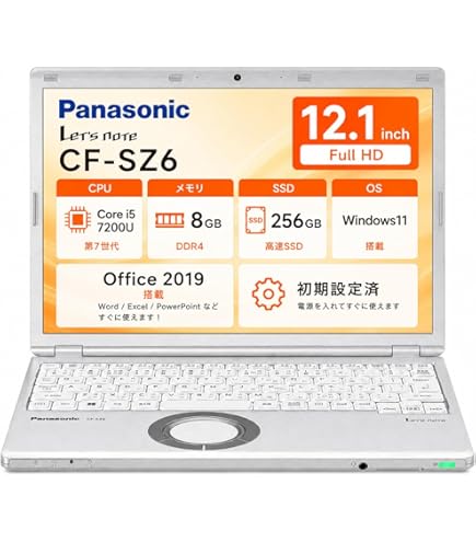 Amazon.co.jp: CF-SZ6RDQVS [Let's note SZ6 法人モデル(i5/SM/10P/電S