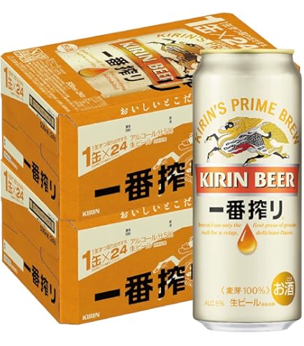 Amazon.co.jp: キリン 一番搾り(生)500ml1ケース(24缶入) : 食品・飲料