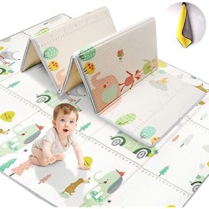 ベビープレイマット ベビーマット LEEKEY プレイマット 折り畳み式 XPEエコ素材 クッションマット 両面使用可能… ベビープレイマット ベビーマット LEEKEY プレイマット 折り畳み式 XPEエコ素材 クッションマット 両面使用可能…