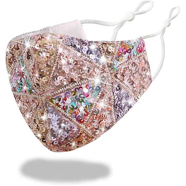 Leg Avenue Strass-Gesichtsmaske – Schwarz, Mit Verstellbaren Ohrenbändern, Für Party & Karneval