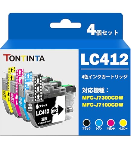 Amazon.co.jp: LC412-4PK 4色セットブラザー (Brother) 用 LC412