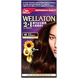 ウエラトーン 2+1 クリームタイプ 4B ダークピュアブラウン 白髪染め 深い髪色リッチに輝く 医薬部外品 1個 (x 1)