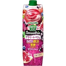 Amazon.co.jp: カゴメ 野菜生活100 Smoothie(スムージー) アサイー