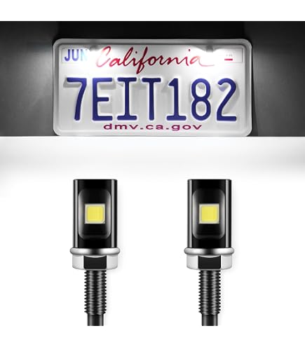 Xenon White 12-SMD Bolt-On LED License Plate Light Lamp For Car Truck