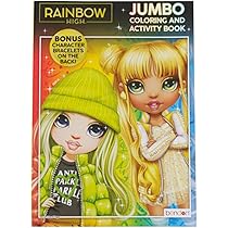 Rainbow High Coloring & Activity Book - 64 Pages With Valentine Cut-Out (7.75x10.75 Inch)