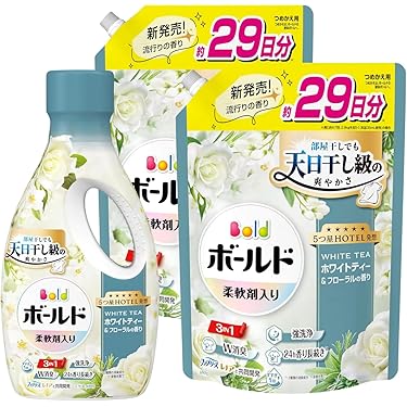 Pearl de L'Ange 液体洗剤 3個入り Pearl de L'Ange 液体洗剤 3個入り 1箱30個の洗濯洗剤