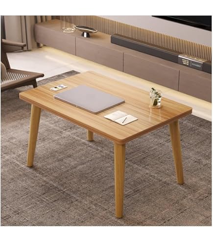 Amazon.co.jp: Auyyhui 木製ローテーブル｜幅 60/70/80｜高さ 40