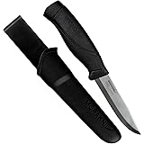モーラナイフ (Morakniv) コンパニオン ヘビーデューティー ステンレス 刃厚3.2mm アウトドアナイフ キャンプナイフ (ブラック)