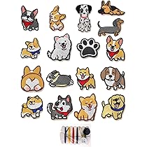 オリジナル　刺しゅう　doggy アイロン接着タイプ Amazon.co.jp: 刺しゅうパッチ 12Pcs アイロン接着 アップリケ