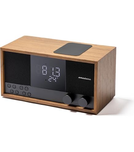 Amazon.co.jp: amadana FM クロックラジオ FM Clock Radio：RC10
