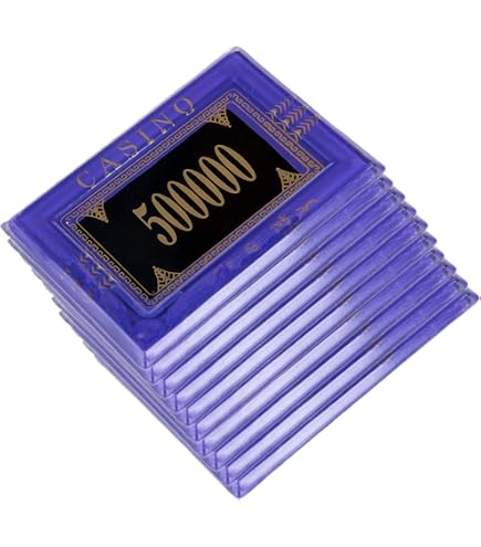 Amazon | 5 Pcs denominated長方形ポーカーチップPlaques $ 25000