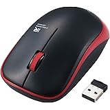 エレコム(ELECOM) ワイヤレスマウス ENELO M-IR07DRSKRD 抗菌 静音 電池寿命約2.5年 3ボタン レッド