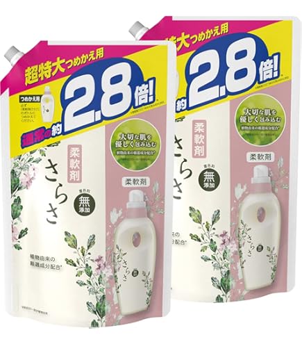 【⠀6個セット 】柔軟剤さらさ　3.6倍サイズ　　 P&G さらさ 柔軟剤 詰め替え 6個セット 洗濯 衣料用 超ジャンボ 3.6倍