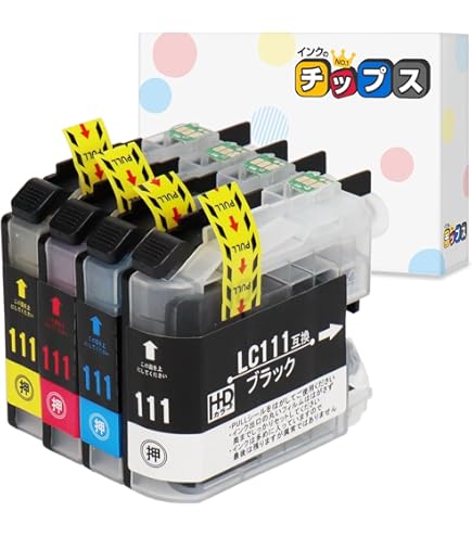 brother LC111-BK 黒4個セット 互換インク ブラザー 驚愕爆安 Amazon.co.jp: brother(ブラザー) 純正互換インクカートリッジ LC111 4