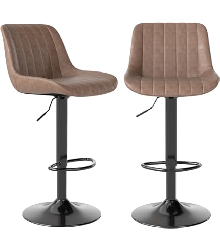 Amazon｜Ermnois カウンターチェア 回転昇降バースツール PU