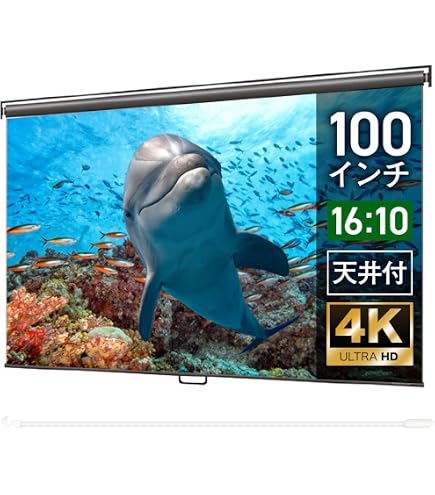 Amazon | サンワサプライ プロジェクタースクリーン（吊り下げ式スロー