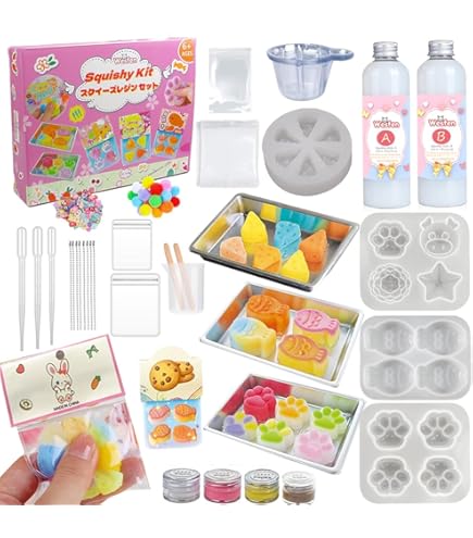 スクイーズセット Amazon | Wesfen スクイーズ手作りキット スクイーズレジン セット