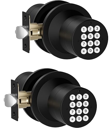 Amazon | ハンドル付きキーパッドドアロック、キーパッド付き