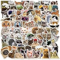 大量シールセット　猫　他 Amazon.co.jp: ねこステッカーセット 100枚 キャット防水