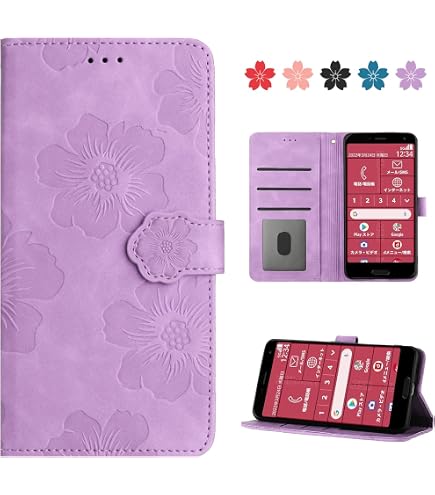Amazon.co.jp: Qribo らくらくスマートフォン F-52B ケース 手帳型