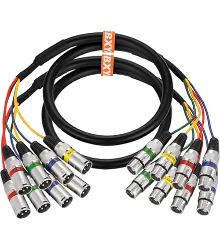 Kosiy MIATIN Mini-XLR Male To XLR Female Microphone Patch Cable For BMPCC 4k Pocket 4K Cinema Camera 4k Video Assist 4K Blackmagic Mini XLR 3 Pin Pro Lapel Audio Replacement Cable, 5Feet