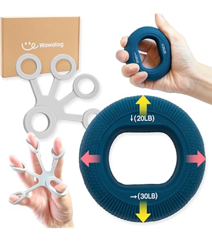 Amazon | ノーブランド品握力強化指先トレーニング5種セット収納袋付き