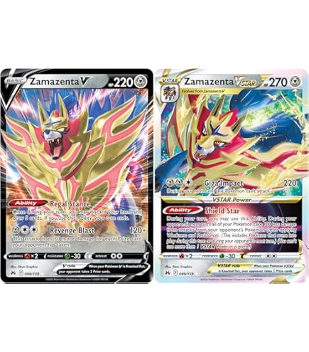 Amazon.co.jp: Zacian V & VSTAR - 096/159 - Crown Zenith - ポケモン