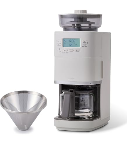 Amazon | シロカ コーン式全自動コーヒーメーカー カフェばこPRO