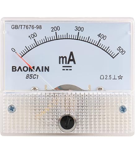 Dc Minus Zero Plus -100a-+100a Analog 85c1 56*64mm Analogue Ammeter Amp Panel Me