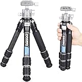 INNOREL 10-Layer Carbon Fiber Mini Tripod CT223C Desktop Tripod with Low Position Macro Shooting, Tabletop Camera Tripod, Com