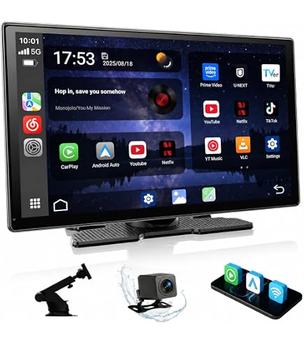 Amazon.co.jp: Carpuride W103 ワイヤレスポータブルカープレイ
