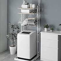 ランドリー突っ張り収納 Amazon｜タンスのゲン ランドリーラック 幅64～94cm 突っ張り式