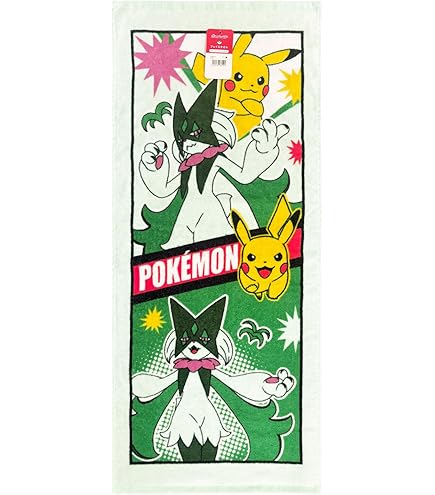 Amazon｜林(Hayashi) フェイスタオル ポケモン 約34×80cm ピカチュウ