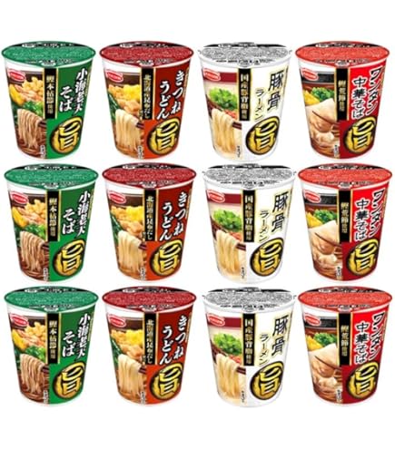 Amazon.co.jp: カップ麺 マルちゃん ミニカップ麺 赤いきつね / 緑の