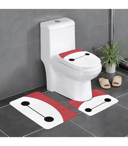 Amazon｜ベイマックス(6) 3点セット トイレマット フタカバー 便座