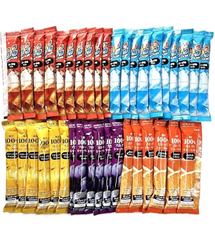 Amazon.co.jp: リボン コーラ＆ソーダシャーベット 10本 (8袋) : 食品