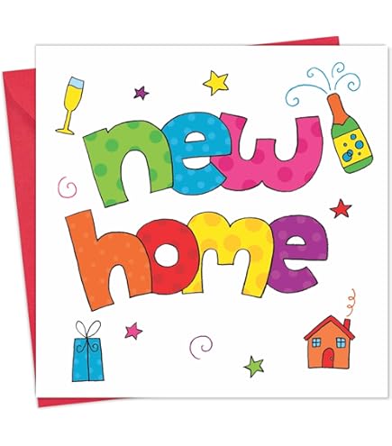 Twizler New Home Card With Cute Hedgehog - New House Congratulations For Couple Or Friends - Good Luck Moving Home - Welcome Housewarming Card - View #7