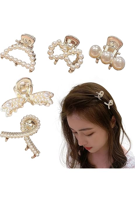 Amazon.co.jp: ZHEJIA バンスクリップ【5個セット】ヘアアクセサリー 