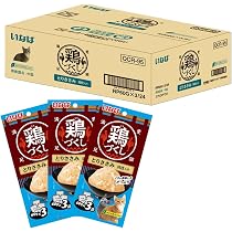 Amazon.co.jp: いなば 鶏づくし とりささみ チキン味 60g×3袋×24個 猫