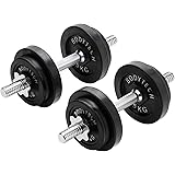 【Amazon限定ブランド】ボディテック(Bodytech) スチールダンベル 可変式20kgセット(10kg × 2個セット) BTST91TL003