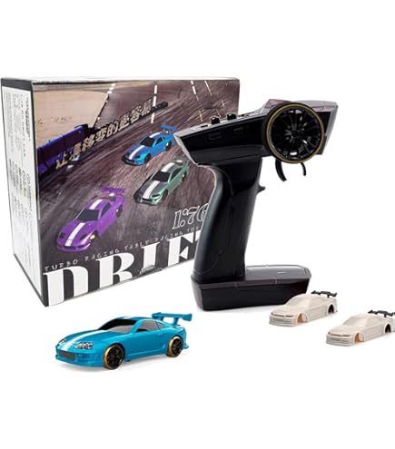 Amazon.co.jp: Turbo 1/76 ドリフトカー C62 ミニ RC カー、1:76 フル