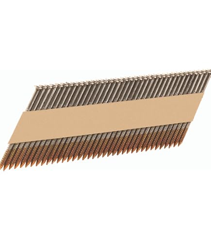 Decorex Hardware 3-1/4" X .120 Ring Shank Nails - Paper Strip, Hot Dipped Galvanized (1000-Pack)